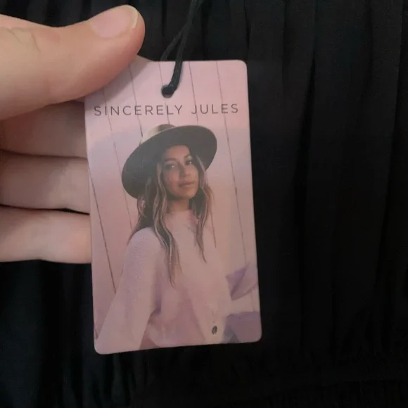 Black Peasant Blouse - Picture 6 of 7